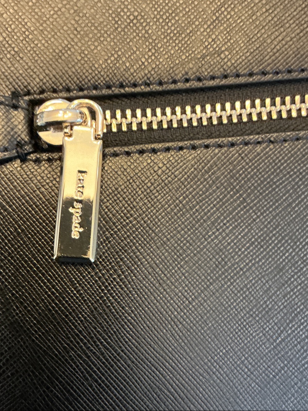 kate spade Black Saffiano Crossbody Messenger Bag with Gold Hardware - Picture 2 of 9